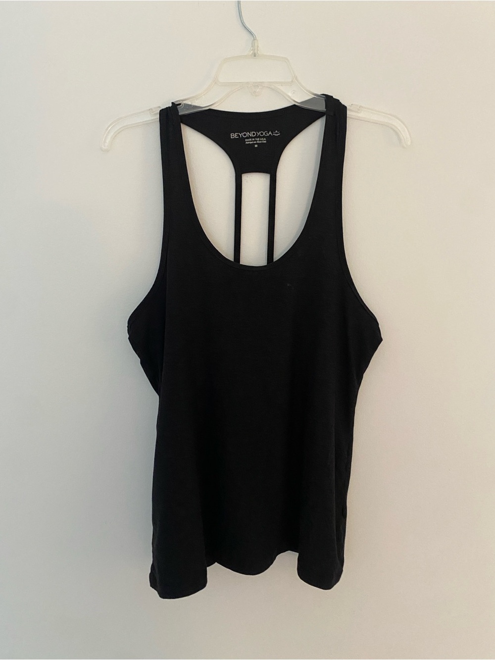 Beyond Yoga Black Racerback Tank Top Size Medium